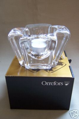 ORREFORS Max Votive Candle Holder NIB