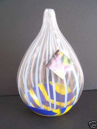 MURANO Art Glass Gorgeous Unique Vase Formia New
