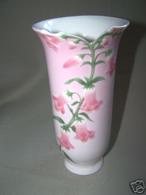 FRANZ Porcelain Bellflower Design Small Flower Vase NIB
