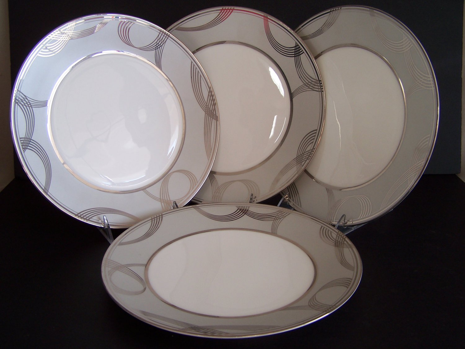 WATERFORD China Ballet Encore Dinner Plates Set/4 New