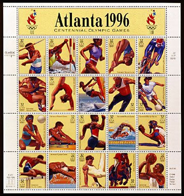 Scott #3068 Atlanta Centennial Olympic, sheet ,20 x 32¢