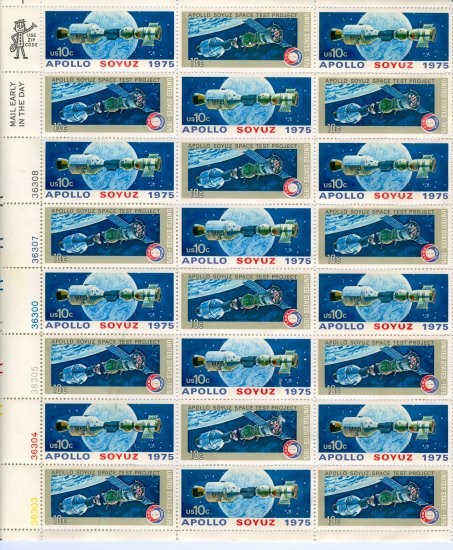 Scott #1570a Apollo-Soyuz Test Project 24 x 10¢