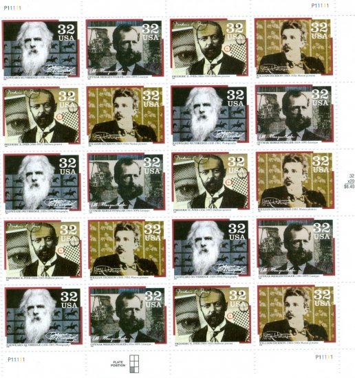 Scott #3064a Pioneers of Communication 20 x 32¢