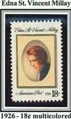 Scott #1926 Edna St. Vincent Millay single stamp 18¢