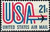 Scott #C81 USA Air Mail single stamp 21¢