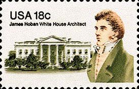 Scott #1935 JAMES HOBAN – White House Architect 1981 single stamp denomination: 18¢