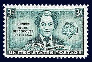Scott #974 JULIETTE GORDON LOW – Founder of the Girl Scouts 1948 single stamp denomination: 3¢