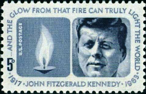 Scott #1246 KENNEDY MEMORIAL 1964 single stamp denomination: 5¢