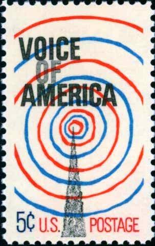 Scott #1329 VOICE OF AMERICA 1967 single stamp denomination: 5¢
