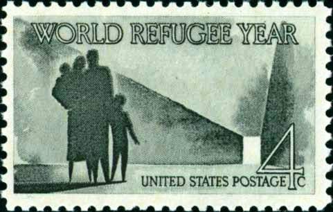Scott #1149 WORLD REFUGEE YEAR 1960 single stamp denomination: 4¢