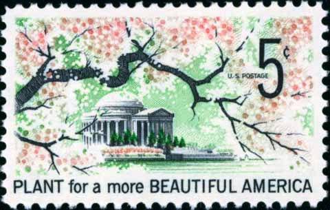 Scott #1318 PLANT FOR A BEAUTIFUL AMERICA 1966 single stamp denomination: 5¢