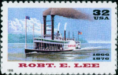 Scott #3091 ROBERT E. LEE – RIVERBOATS single stamp denomination: 32¢