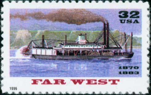 Scott #3093 FAR WEST - RIVERBOATS single stamp denomination: 32¢