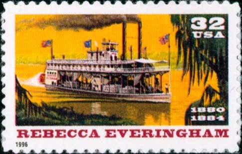 Scott #3094 REBECCA EVERINGHAM - RIVERBOATS single stamp denomination: 32¢