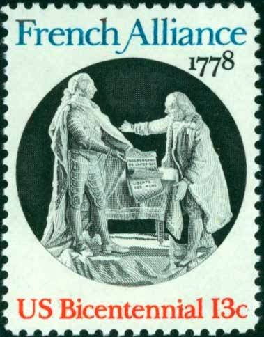 Scott #1753 FRENCH ALLIANCE - American Bicentennial 1978 single stamp denomination: 15¢