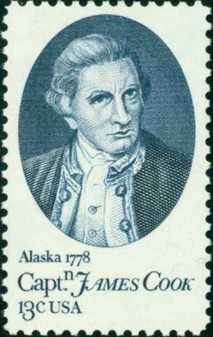 Scott #1732 Captain James Cook 1977 single stamp denomination: 13¢