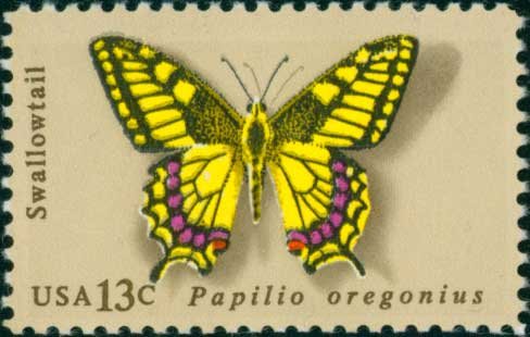 Scott #1712 Butterflies 1977 single stamp denomination: 13¢