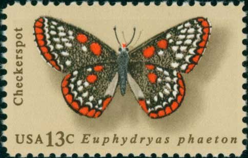 Scott #1713 Butterflies 1977 single stamp denomination: 13¢