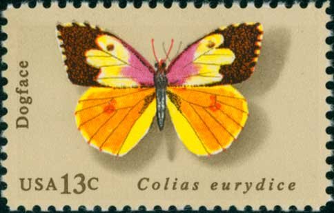 Scott #1714 Butterflies 1977 single stamp denomination: 13¢