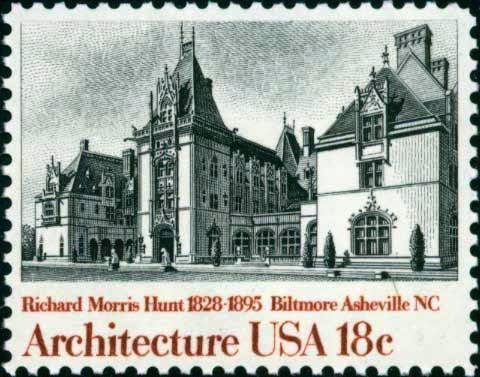 Scott # 1929 BILTMORE HOUSE - American Architecture1981 single stamp denomination: 18¢