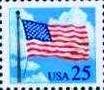 Scott #2278 FLAG OVER CLOUDS 1988 single stamp denomination: 25¢