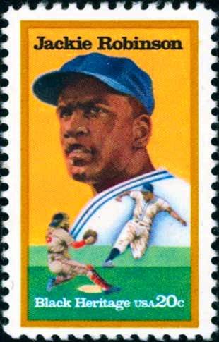 Scott #2016 JACKIE ROBINSON 1986 single stamp denomination: 20¢
