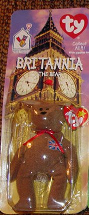 TY McDonald's Teenie Beanie - BRITANNIA the Bear (1999)