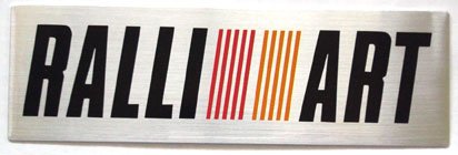 RALLIART 5.25" x 1.5" Aluminum Emblem