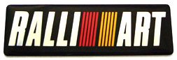 RALLIART 2.5" x 0.75" Aluminum Emblem