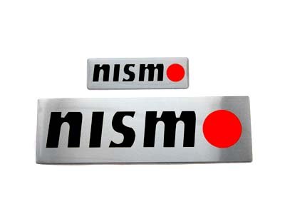 Nissan NISMO 5.25" x 1.5" & 2.5" x 0.75" Aluminum Emblem