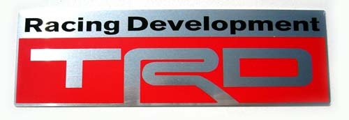 Toyota TRD 5.25" x 1.5" Aluminum Emblem