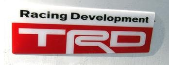 Toyota TRD 5.25" x 1.5" Plastic Emblem