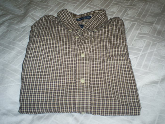 John Ashford Men's dress shirt long sleeves size Medium