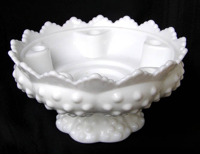 Vintage Fenton Milk Glass Multi Candle Holder 6 1/2'