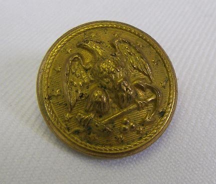 Vintage U.S. Navy Button Made into Sweetheart Pin