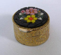 Vintage Micro Mosaic Pill Box