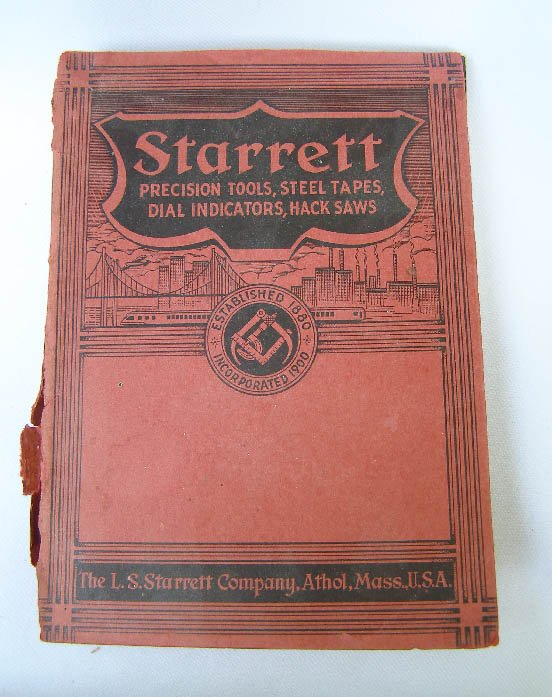 1938 Starrett Tool Catalog # 26