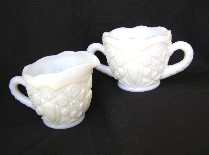 McKee Milk Glass Cream & Sugar EAPG Jubilee?