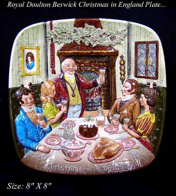 ROYAL DOULTON BESWICK CHRISTMAS IN ENGLAND PLATE 1972
