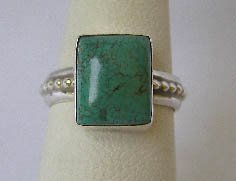 Navajo Sterling Silver Turquoise Ring Sz 5