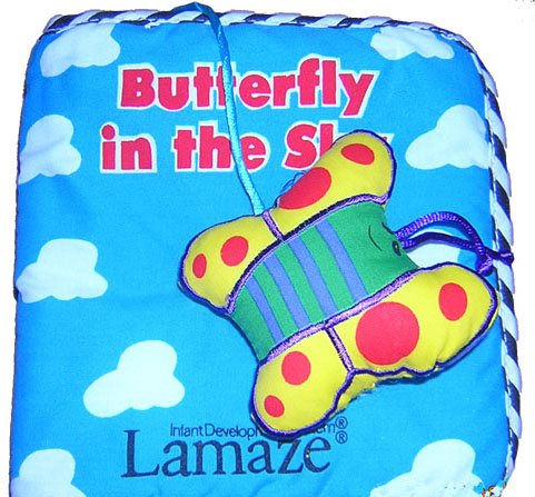 BNIP Baby Cloth Book "Butterfly in the Sky" by Lamaze