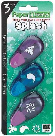 EK Success Paper Shapers 3 Piece Punch Set SPLASH
