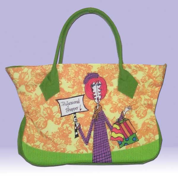 DOLLY MAMA Zippered Tote PROFESSIONAL SHOPPER