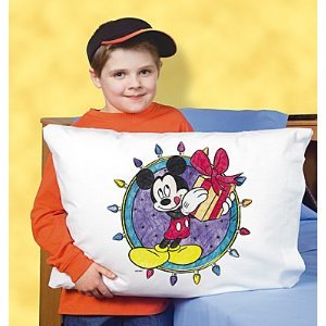 Disney Mickey's Christmas Present Pillowcase Art Kit