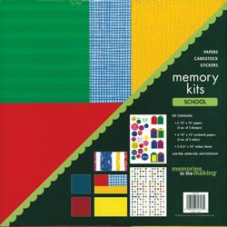NEW School Scrapbook Page Kits by Memories In The Making