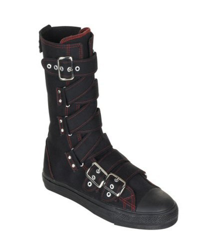 Deviant - Canvas Criss-Cross Strap Calf Sneaker Boot
