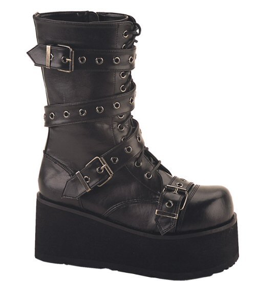 Trashville - Men's Ankle Boot with Wrap Around Buckle