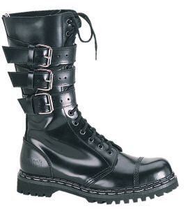 Gravel - Men's Ankle High Boots with Buckle Straps and Steel Toe