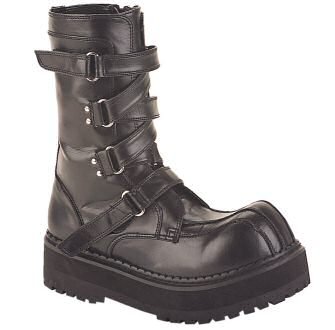 Fierce - Men's Criss Cross Velcro Strap Ankle Boots
