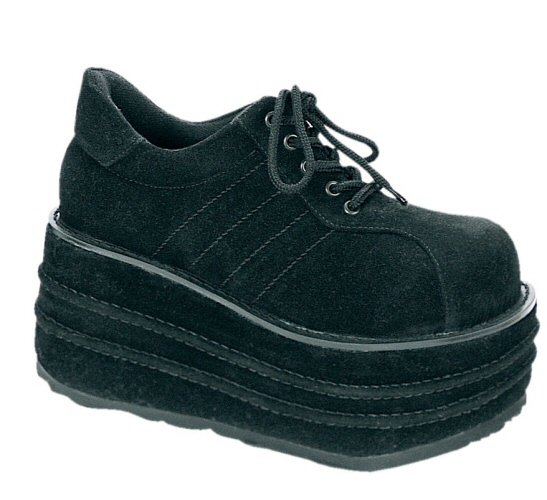 "Tempo" - Men's Suede Like Lace Up Platform Shoes